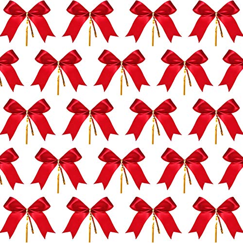Sumind 72 Stück Weihnachtsbogen Red Ribbon Bow Schwalbenschwanz Bowknot mit Goldenen Krawatten für Weihnachtsbaum, Weihnachtskranz, Geschenk Dekoration Sumind 72 Stück Weihnachtsbogen Red Ribbon Bow Schwalbenschwanz Bowknot mit Goldenen Krawatten für Weihnachtsbaum, Weihnachtskranz, Geschenk Dekoration von Sumind