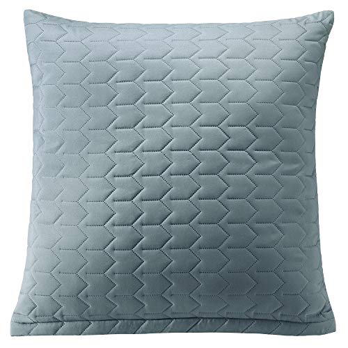 Aqua-Textil Dreamlike Zierkissen 45 x 45 cm Silber Mikrofaser Dekokissen leichte Wattierung Steppkissen von Sumkito