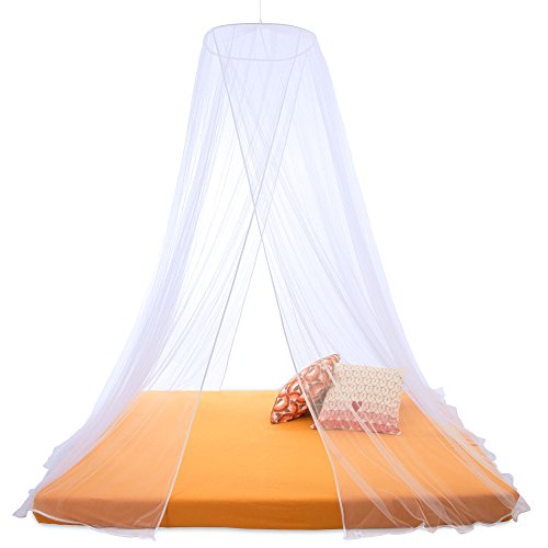 Sumkito Moskitonetz XXL Doppelbett weiß Mückennetz rund Bettvorhang 2 Eingänge Insektenschutz Sumkito Moskitonetz XXL Doppelbett weiß Mückennetz rund Bettvorhang 2 Eingänge Insektenschutz von Sumkito