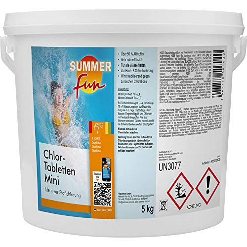 Summer Fun 502010109 Chlor - Tabletten Mini 5 kg Eimer von Summer Fun