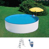 SUMMER FUN Rundpool "SKIMMY II", (Set, 3 tlg.), mit Sicherheitsleiter und Kartuschenfilteranlage von Summer Fun