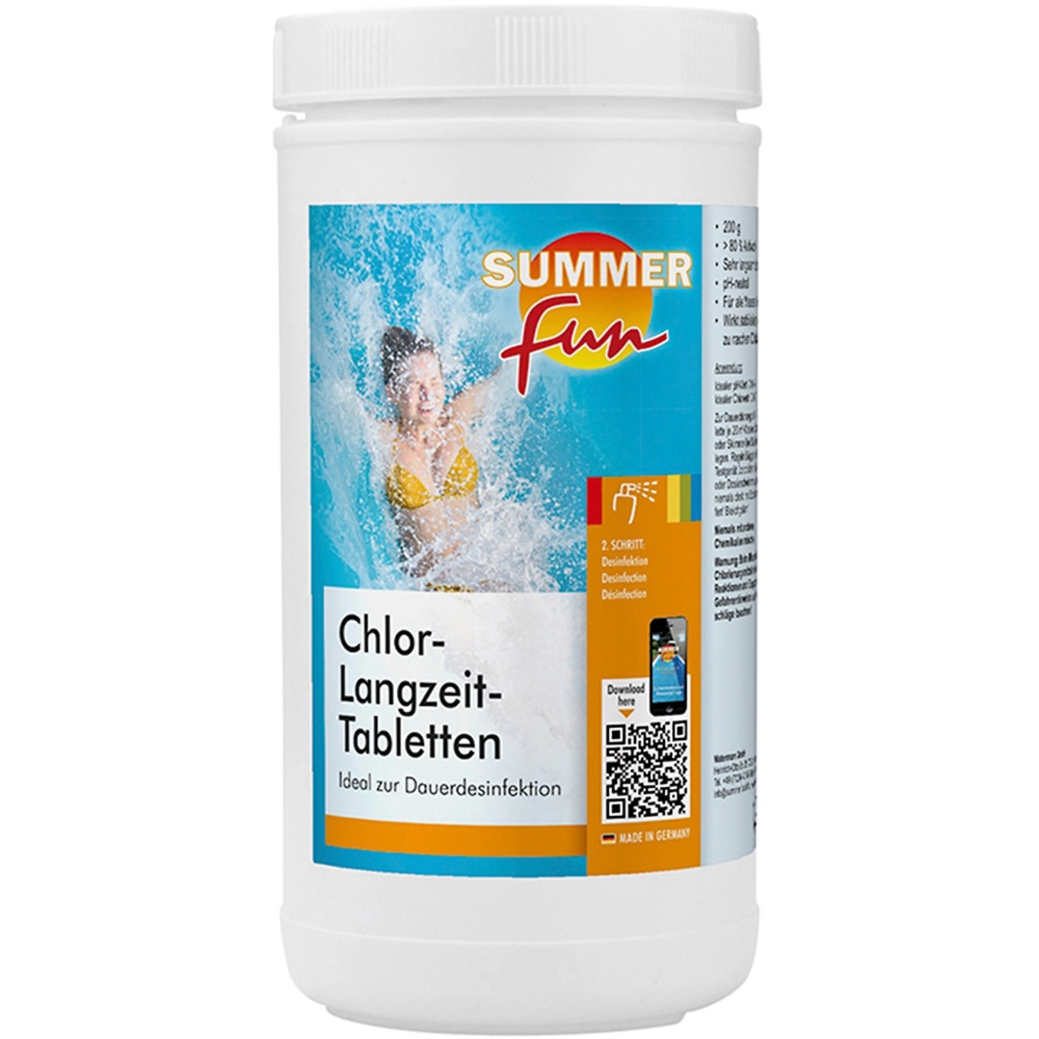 Summer Fun Desinfektion Chlor-Langzeit-Tabletten á 200 g 1,2 kg Summer Fun Desinfektion Chlor-Langzeit-Tabletten á 200 g 1,2 kg von Summer Fun