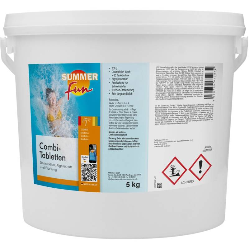 Summer Fun Desinfektion Combi Tabletten á 200 g 5 kg von Summer Fun