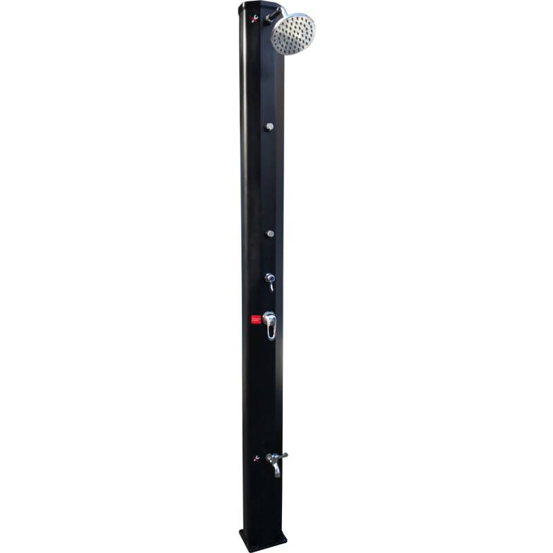 Summer Fun Solar-Gartendusche m. 35 L-Tank u. Fußbrause Schwarz H: 220 cm von CF Group