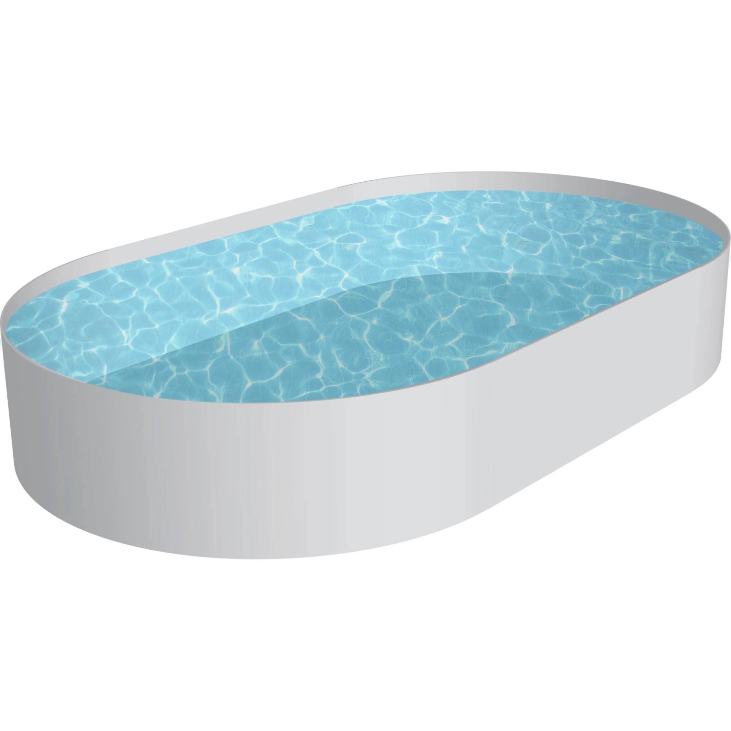 Summer Fun Stahlwand Pool Florida Ovalform 700 cm x 350 cm x 150 cm von Summer Fun