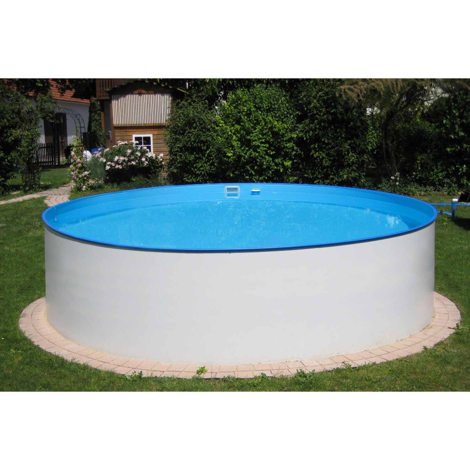 Summer Fun Stahlwand Pool-Set ALMERIA Aufstellbecken Weiß Ø 350 x 120 cm von Summer Fun