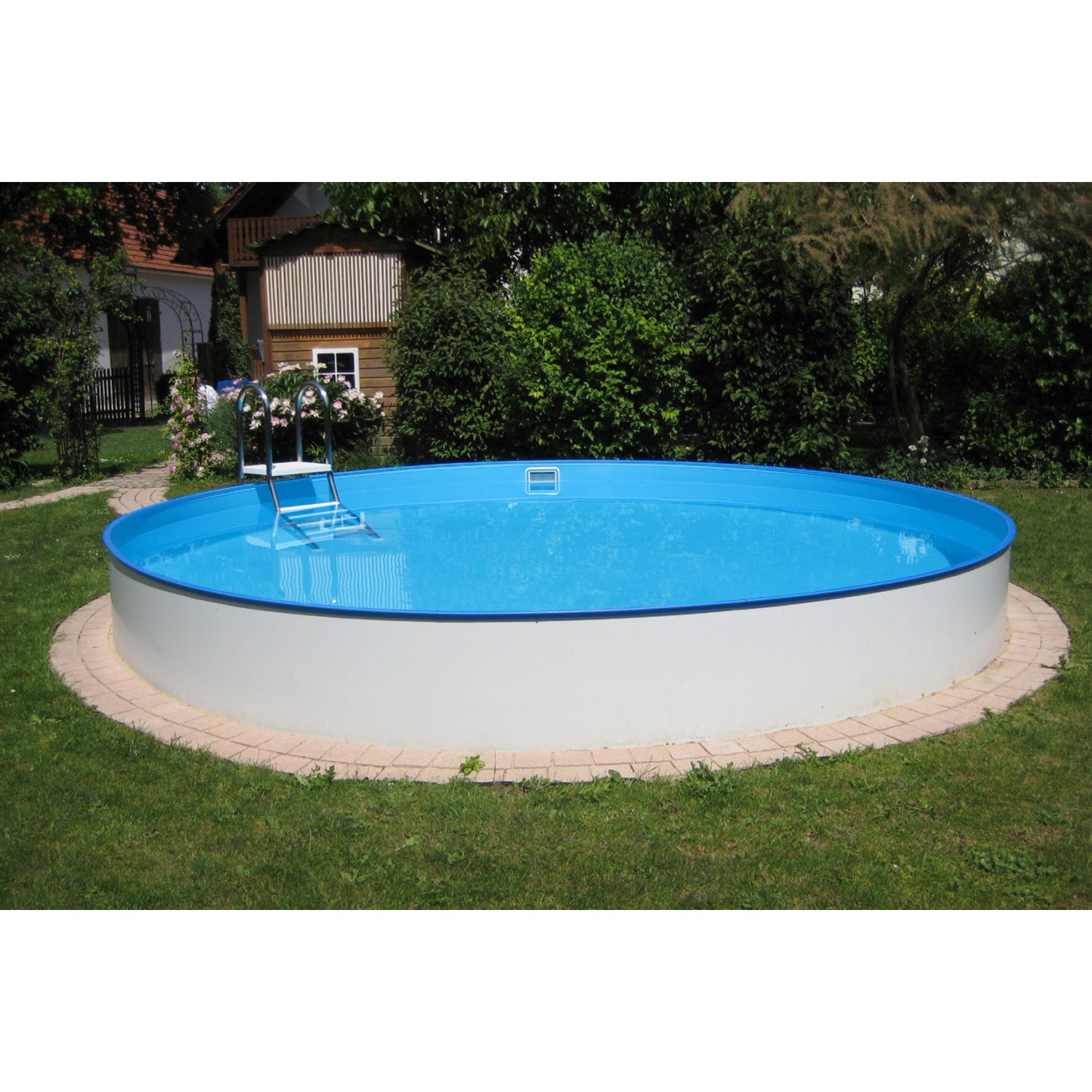 Summer Fun Stahlwand Pool-Set BAJA Aufstellbecken Ø 350 x 120 cm von Summer Fun