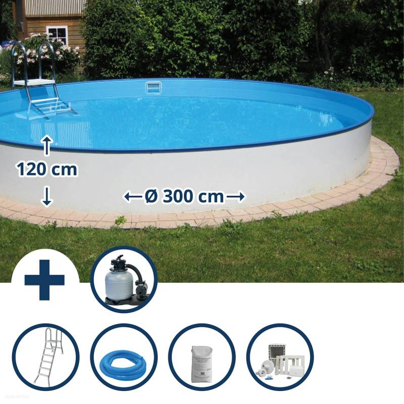 Summer Fun Stahlwand Pool-Set BRASILIA Halbhoch-Einbaub. Ø 300 x 120cm Summer Fun Stahlwand Pool-Set BRASILIA Halbhoch-Einbaub. Ø 300 x 120cm von Summer Fun