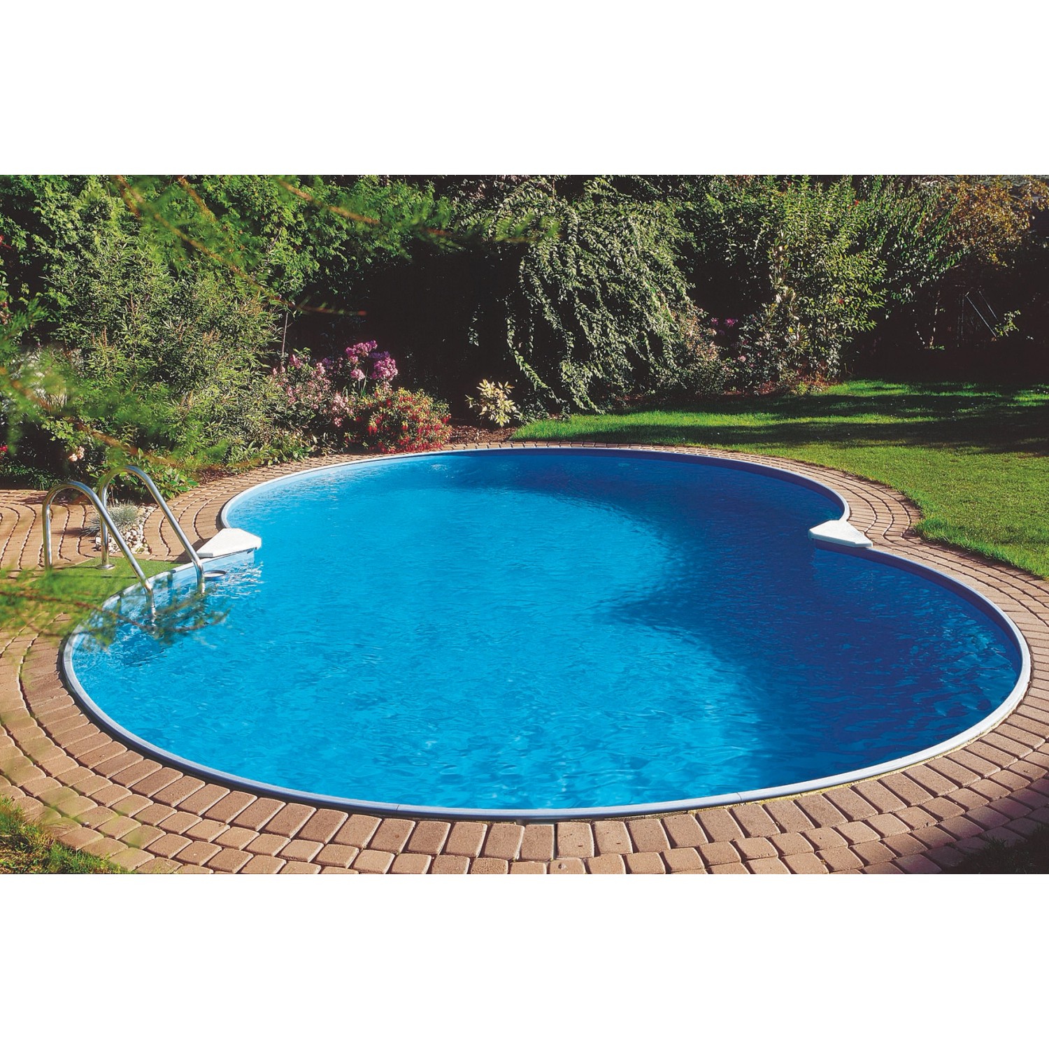 Summer Fun Stahlwand Pool-Set CLASSIC Tiefbecken Achtf. 525 x 320 x 120 cm von Summer Fun