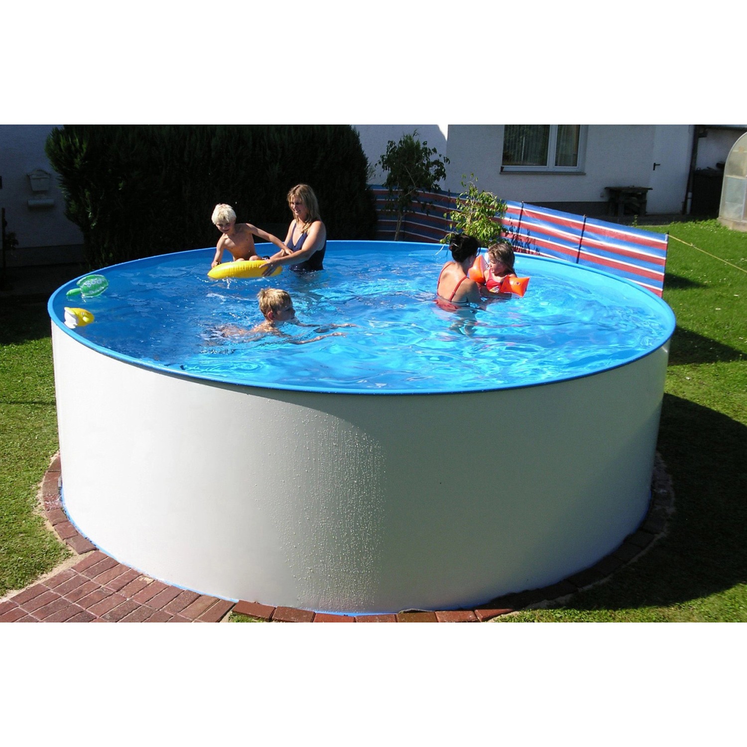Summer Fun Stahlwand Pool-Set MALEDIVEN Aufstellbecken Rundf. Ø 450 x 120cm von Summer Fun