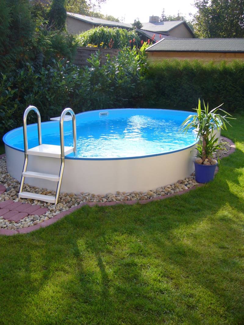 Summer Fun Stahlwandpool Set Exklusiv CANNES Achtform 625 x 360 x 150 cm von Summer Fun