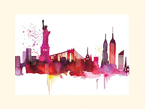 Sommer Thornton 'New York Skyline' montiert Drucken,30 x 40 cm Sommer Thornton 'New York Skyline' montiert Drucken,30 x 40 cm von Summer Thornton