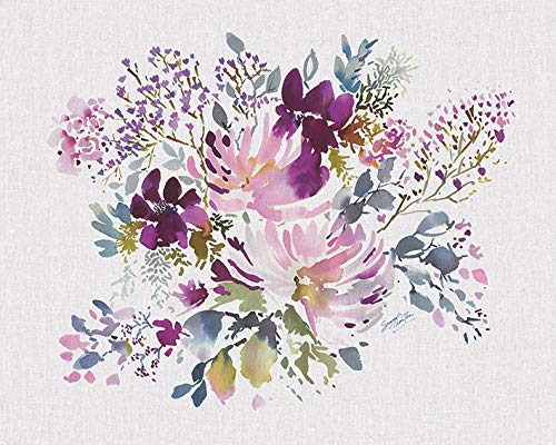 Summer Thornton Watercolour Floral III 40 x 50cm Canvas Print Leinwanddruck, Mehrfarbig, 40 x 50 cm von Summer Thornton
