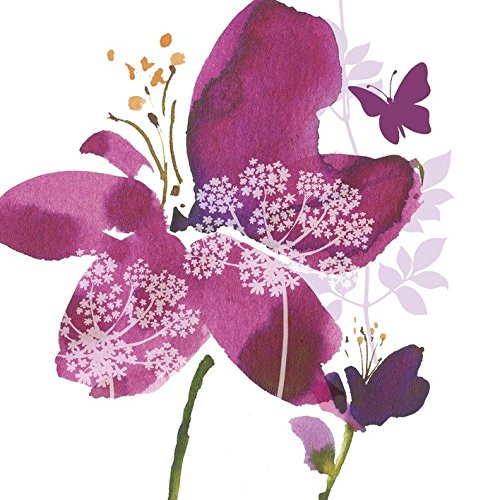 Summer Thornton Kunstdruck auf Leinwand, Motiv Wild Bloom, 40 x 40 cm, Polyester, Mehrfarbig, 40x40x3.2 cm von Summer Thornton