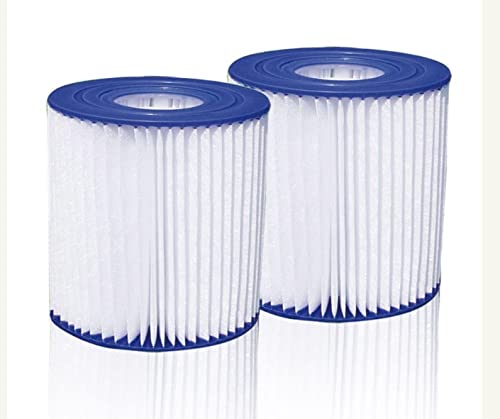 Poolfilter Pool Filter für Swimming Pool Whirlpool - Typ D Typ A/C Typ I - Filterkartuschen Kartuschenfilter für Poolpumpe - Filterkartusche für Swimmingpool - Papierfilter Wasserfilter (10, Typ D) von Summer Waves