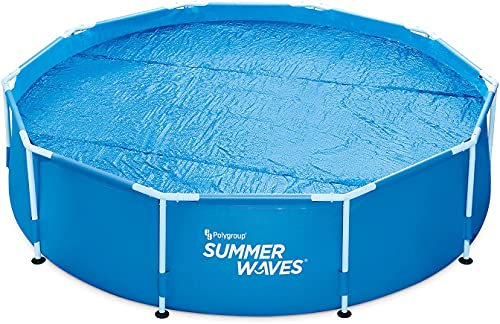 Summer Waves Abdeckplane für runde Pool, Durchmesser 4,57 m, Schutz für 4 Jahreszeiten, Barriere gegen Pflanzen, Algen und Insekten – hält die Temperatur – Material PVC von Summer Waves