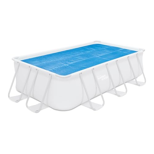 Summer Waves Abdeckplane mit Blasen, für Pool, rechteckig, 2,74 x 5,48 m, Schutz für 4 Jahreszeiten, Barriere gegen Pflanzen, Algen und Insekten, Temperaturerhaltung, PVC-Material von Summer Waves