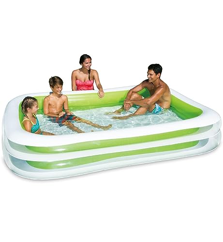 Summer Waves Pool, Aufblasbarer Pool, Familienpool, Gartenpool, Rechteckiger Pool, 2,62 M x 1,75 M x 46 cm von Summer Waves