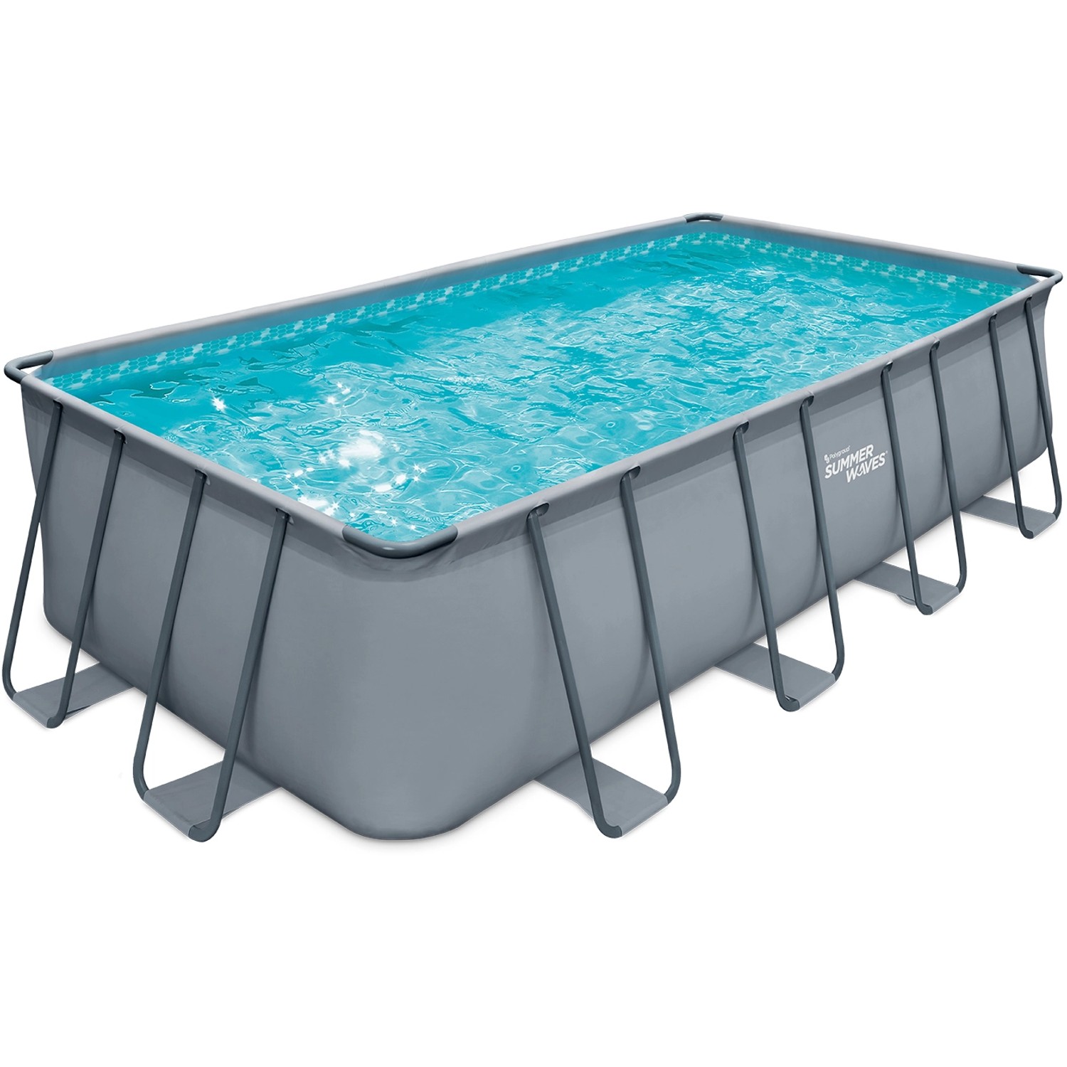 Summer Waves Pool Elite Anthrazit 549 cm x 274 cm x 132 cm von Summer Waves