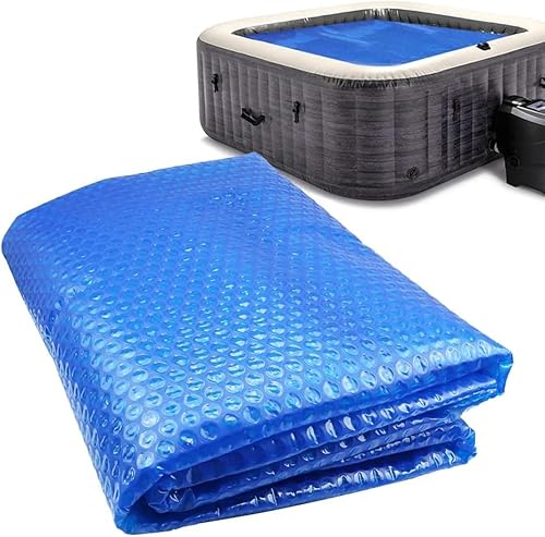 Whirlpool-Thermodecke, Blasenabdeckung, Isolierdecke, 2,1 m x 2,1 m, schwimmende Spa-Solardecke (16 mil) von SummerCool