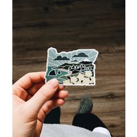 Automagnet | Wetterfester Zustandsmagnet Outdoorsy Magnet Oregon Geschenk Schließfach Kühlschrankmagnet Dekorativer von SummerStokesArt