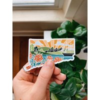 Usa Automagnet | Wetterfester Magnet Outdoorsy Lockenmagnet Kühlschrankmagnet Leichter 3" von SummerStokesArt