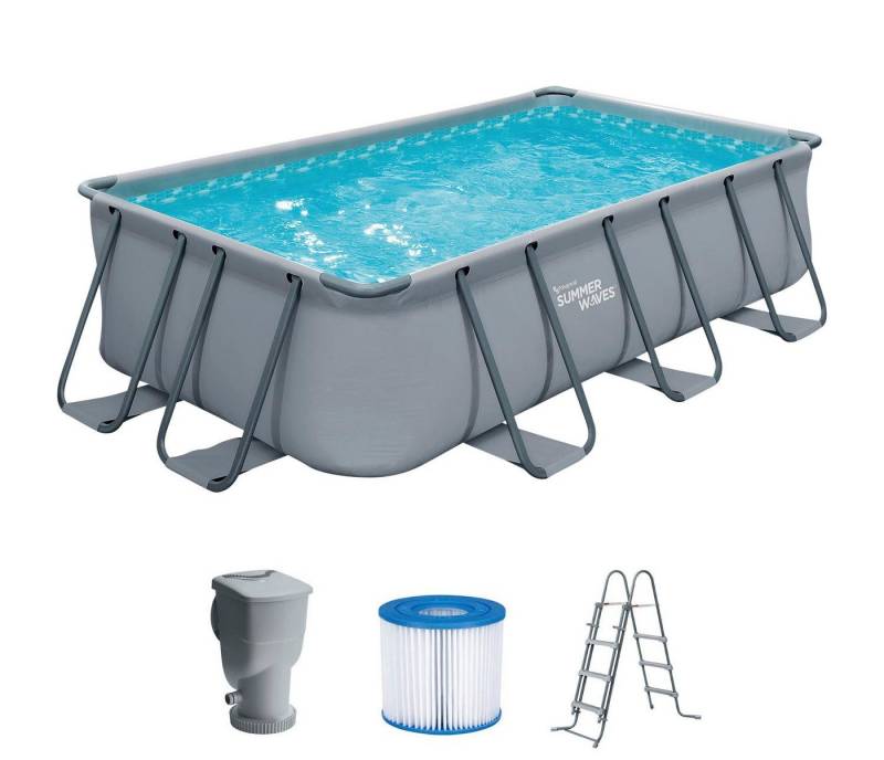 SummerWaves Framepool Elite (Set, 4-tlg), BxLxH: 200x400x100 cm von SummerWaves