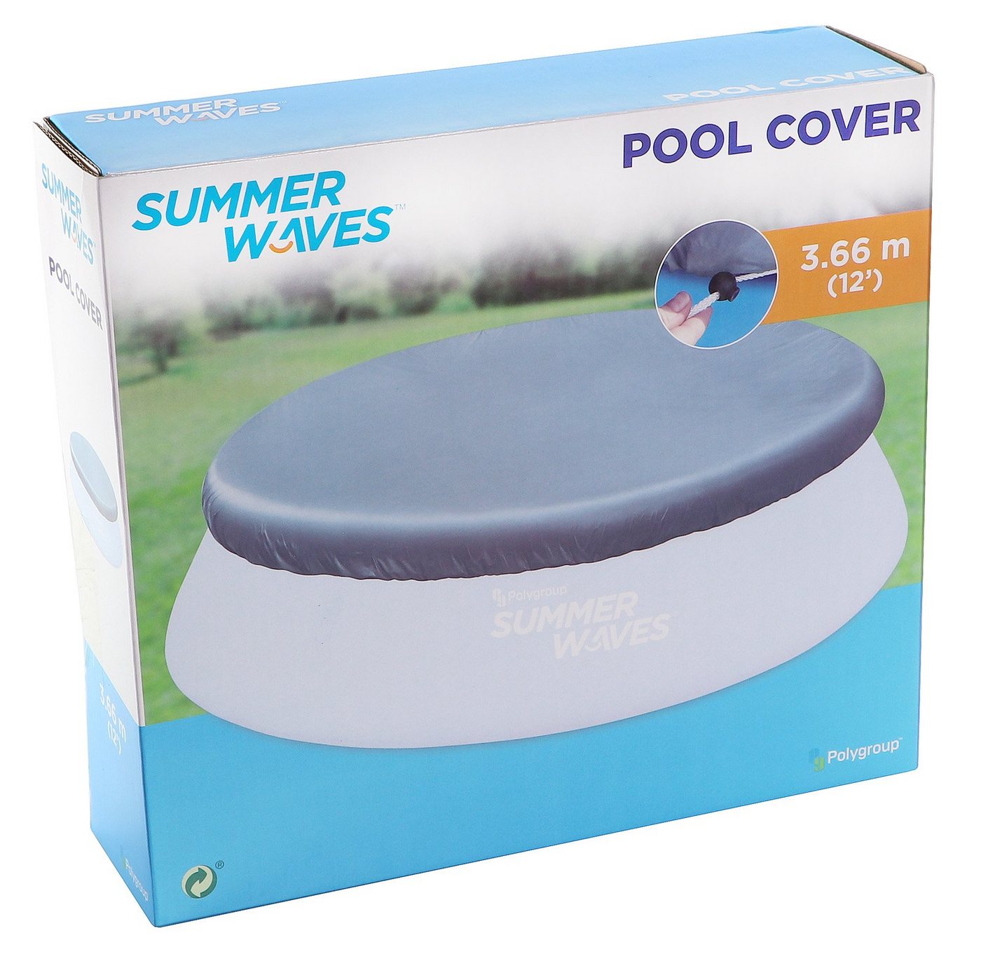 SummerWaves Pool-Abdeckplane Pool Abdeckplane 3,66m für Fast Set Quick Up Poolabdeckung von SummerWaves