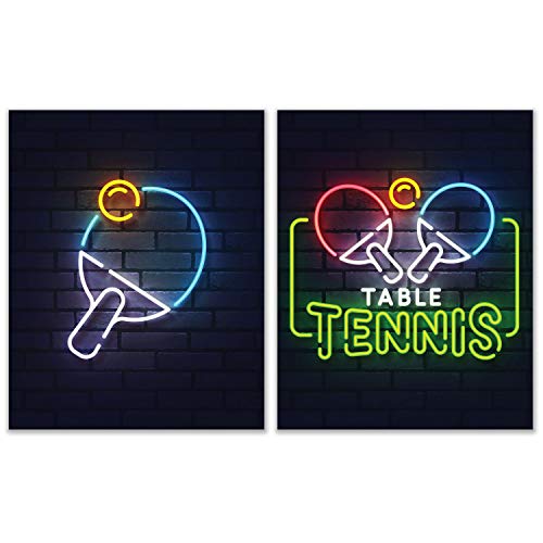 Summit Designs Ping Pong Pong Plakat, 2 Stück, 20,3 x 25,4 cm, Geschenkidee von Summit Designs