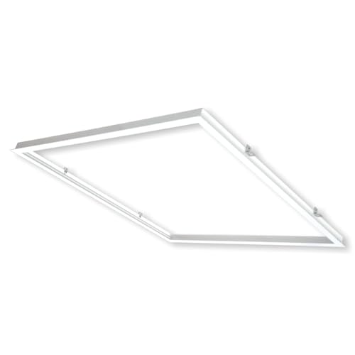 SUMMIT Einbaurahmen für LED Panels 62 x 62 cm in weiß I LED Panel Rahmen aus Aluminium I Montagerahmen für Wand & Decke I Einbau Deckenleuchte quadratisch SUMMIT Einbaurahmen für LED Panels 62 x 62 cm in weiß I LED Panel Rahmen aus Aluminium I Montagerahmen für Wand & Decke I Einbau Deckenleuchte quadratisch von Summit LED