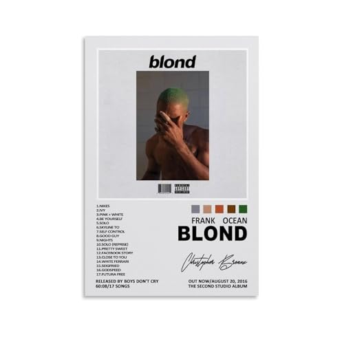 Frank Poster Ocean Music Singer Album Cover Poster Für Zimmer, Ästhetische Leinwand-Wandkunst, Schlafzimmer-Dekor Poster 12x18inch(30x45cm) von Sumooa