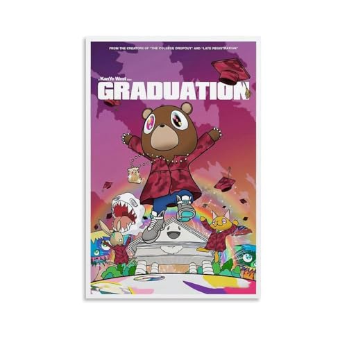 Kanye Poster West Music Rapper Singer Comic Poster Für Zimmer, Ästhetische Leinwand-Wandkunst, Schlafzimmer-Dekor Poster 12x18inch(30x45cm) von Sumooa