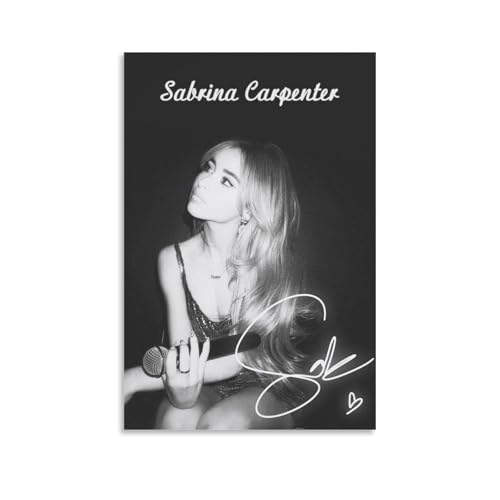 Sabrina Poster Carpenter Music Singer Vintage Poster Für Zimmer, Ästhetische Leinwand-Wandkunst, Schlafzimmer-Dekor Poster 12x18inch(30x45cm) von Sumooa