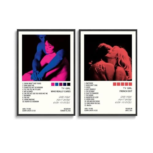 Sumooa 2 PCS Tv Poster Girl Rock Music Band Album Cover Für Zimmer, Ästhetische Leinwand-Wandkunst, Schlafzimmer-Dekor 16x24inch(40x60cm) von Sumooa