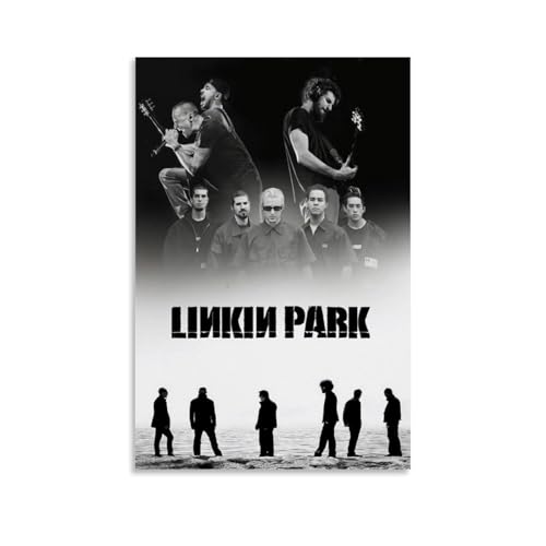 Sumooa Linkin Poster Park Music Rock Band Vintage Poster Für Zimmer, Ästhetische Leinwand-Wandkunst, Schlafzimmer-Dekor Poster 24x36inch(60x90cm) von Sumooa