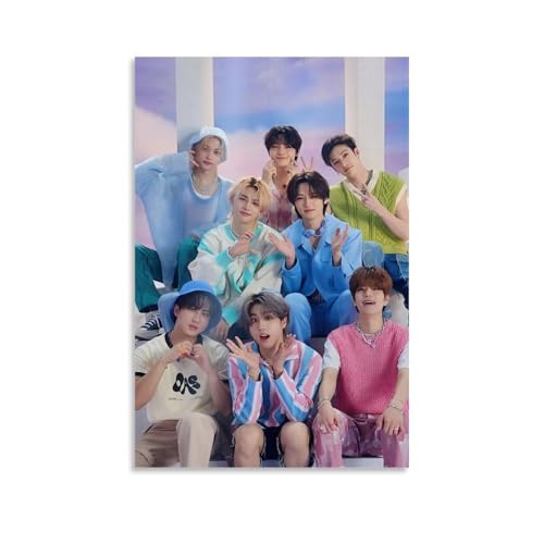Sumooa Stray Poster Kids Music South Korean Boy Band Poster Für Zimmer, Ästhetische Leinwand-Wandkunst, Schlafzimmer-Dekor Poster 08x12inch(20x30cm) von Sumooa