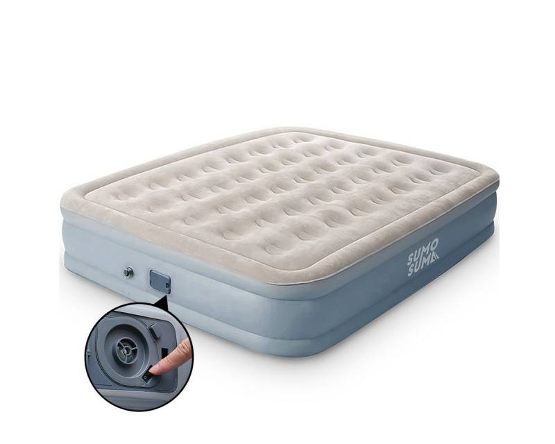 Sumosuma Luftbett Luftmatratze Selbstaufblasend, Aufblasbare Matratze für 2 Person, (203 x 152 x 45 cm), mit eingebauter elektrischer Pumpe, für Camping oder Heimgebrauch von Sumosuma