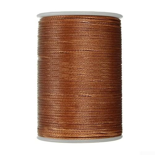 0 x 8 mm gewachstes Garn, 78 m Polyesterschnur für Lederhandwerk und Nähanwendungen (Kaffee) von Sumsoctober