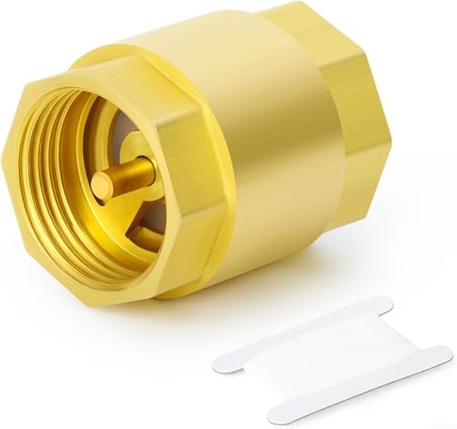 1/2 Zoll Messing Vertikales Rückschlagventil für Wassersysteme, Einwegdurchflusskontrolle und Rückflussverhinderung, hydraulisch betriebene Ausführung (1/2) von Sumsoctober
