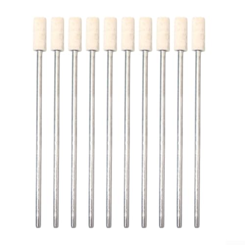 10,2 cm lange Wollfilz-Polierscheiben mit 3 mm Schaft für Drehwerkzeuge, Polieren von Metall, Glas, Schmuck, Uhren und Auto-Oberflächen 10,2 cm lange Wollfilz-Polierscheiben mit 3 mm Schaft für Drehwerkzeuge, Polieren von Metall, Glas, Schmuck, Uhren und Auto-Oberflächen von Sumsoctober