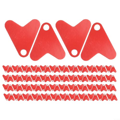 100 Stück Kunststoff-Fischschwanz-Angelköder Köder DIY Spinner und Pailletten Zubehör für mehrere Fischarten einschließlich Lachs (S) von Sumsoctober