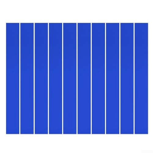 10er Set Wandspiegelaufkleber Acrylstreifen für moderne Wandgestaltung (blau) von Sumsoctober