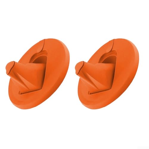 2 Stück Farbdosendeckelabdeckungen mit einziehbaren Ausgießern für 3,5 l Dosen, sauberes Malen und sichere Aufbewahrung (orange) von Sumsoctober