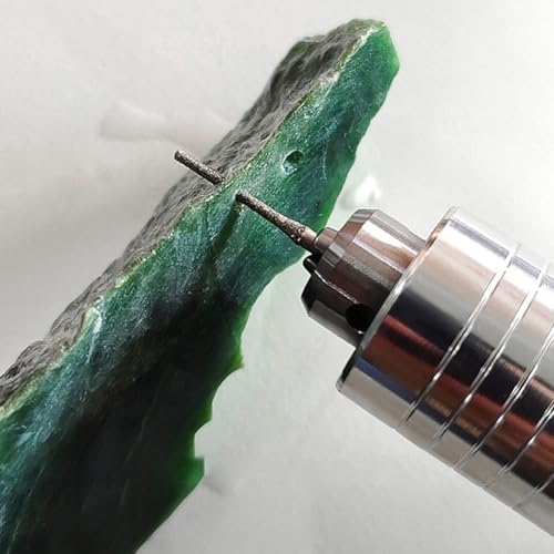 20 Stück 2 5 mm Bohrer für Glas Jade Bernstein mit 2 35 mm Schaft, geeignet für Drehwerkzeuge in Fliesen, Stein und Glas von Sumsoctober