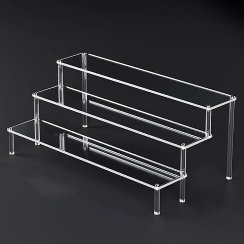 25 Schichten mehrschichtiger Acryl-Präsentationsständer für Parfums, abnehmbares und leicht zu reinigendes transparentes Gestell (3 Schichten 40 cm) von Sumsoctober