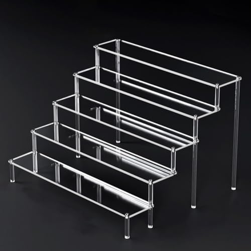 25 Schichten mehrschichtiger Acryl-Präsentationsständer für Parfums, abnehmbares und leicht zu reinigendes transparentes Gestell (5 Schichten 40 cm) von Sumsoctober