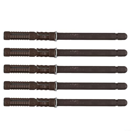 5 x Schichtbrett-Unterstützung für effektive Wand-Bücherregale mit klaren Anweisungen für einfache Einrichtung (10 x 100 mm) von Sumsoctober