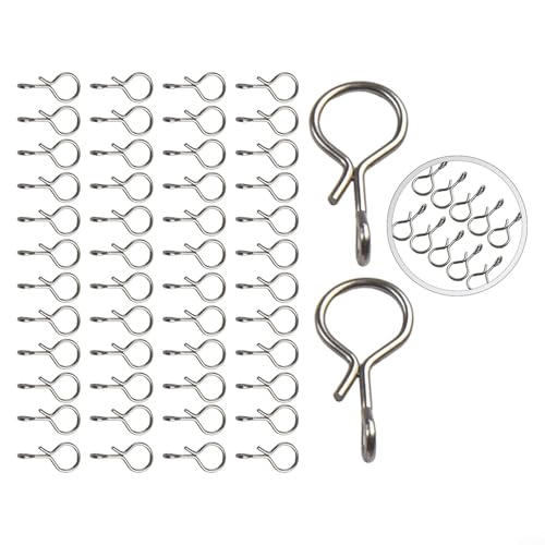 50 Stück Angel-Schnappverbinder für schnellen Hakenwechsel, keine Knoten-Köder zum Fliegenfischen (8 mm) von Sumsoctober