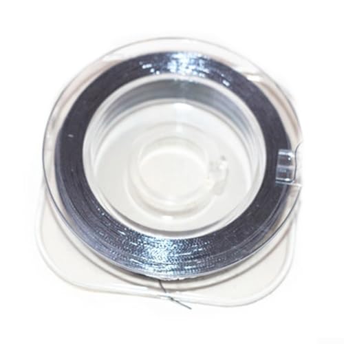 50 m Angelrutenführungs-Bindefaden zum sicheren Umwickeln von Führungsringen und zur geflochtenen Schnurbefestigung an Ruten, aus Nylon mit Beschichtung (300D grau) von Sumsoctober