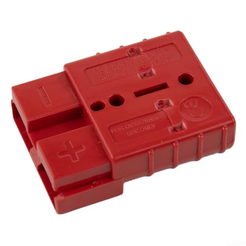 6 x Stecker für 50 A, 6 AWG 12 24 V DC, einfache Montage mit geschlechtsspezifischem Design für schnelle Verbindungen (rot) von Sumsoctober